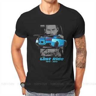 เสื้อยืดคอกลม ผ้าฝ้าย พิมพ์ลาย Paul Walker GT-R ขนาดใหญ่ สไตล์ฮาราจูกุ แฟชั่นฤดูร้อน สําหรับผู้ชาย