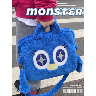 Monster fluffy notebook pouch กระเป๋าใส่ไอแพดกระเป๋าใส่โน้ตบุ๊คสะพายได้