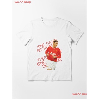 เสื้อยืดสุดเท่2022 Theres Only One David Beckham Essential T-Shirt เสื้อยืด ดพิมพ์ลาย ดผ้าเด้ง คอกลม cotton แฟชั่น sale