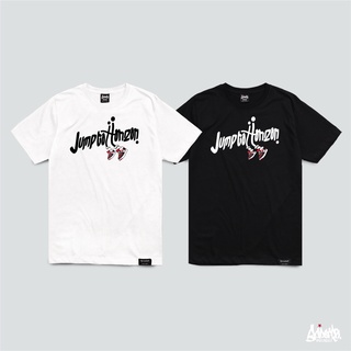 Tee เสื้อยืดแฟชั่น☋❃Just Say Bad ® เสื้อยืด รุ่น Jump สีขาว ดำ เสื้อยืดผู้ชาย แขนสั้น M L XL 2XL TS