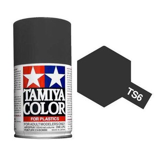 Tamiya Spray Color สีสเปร์ยทามิย่า TS-6 MATT BLACK 100ML