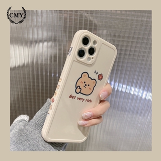 เคสโทรศัพท์มือถือซิลิโคน พิมพ์ลายการ์ตูนหมี สำหรับ iPhone 11 Pro Max X Xr Xs Max 7 8 Plus Se 2020 12 Pro Max 12 Mini 13 pro max 13 mini