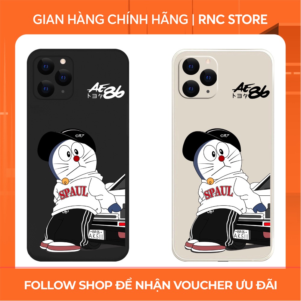 เคสสําหรับ Iphone 6S/6 Plus/7G/8G/X/Xs/11/12/....ขอบสี่เหลี่ยมยืดหยุ่นปกป้องกล้อง CR7