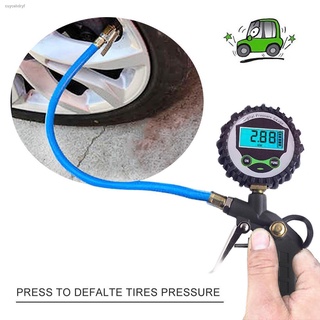 EUIO MrTool ปืนเติมลมยาง Tire pressure test gun เครื่องวัดลมยาง มีไฟแสดงที่หน้าจอ 0-220 psi 0-16Bar เครื่องเติมลมยาง ที่