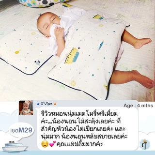 The BabyBless หมอนหัวทุยแรกเกิด ถึง 5ขวบ ป้องกันหัวแบนจากต้นเหตุ ระบายอากาศดีลดเหงื่อ กันกรดไหลย้อน