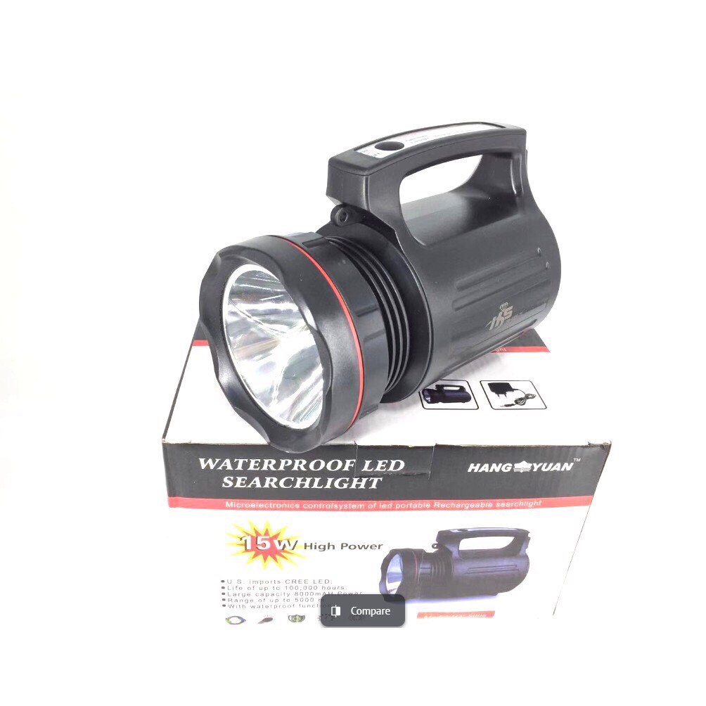 (+Promotion) ไฟฉายไฟแรงสูง รุ่น T6 แบบกันน้ำ 15 w High Power Search Light (Model 8006) ราคาถูก ไฟฉาย ไฟฉาย แรง สูง ไฟฉาย คาด หัว ไฟฉาย led