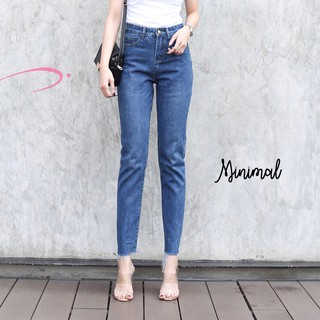 สาวๆวินเทจห้ามพลาดด 💥NEW IN STOCK!!! Korea boyfriend jeans กางเกงยีนส์ทรงบอย