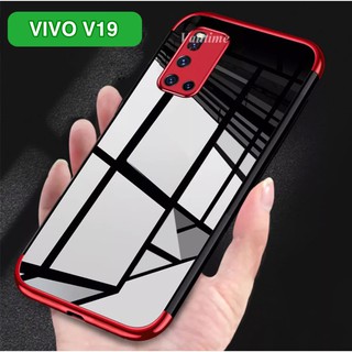 Case VIVO V19 เคสวีโว่ เคสนิ่ม ขอบสีหลังใส เคสกันกระแทก สวยและบาง TPU CASE เคสซีลีโคน สินค้าใหม่ ส่งจากไทย