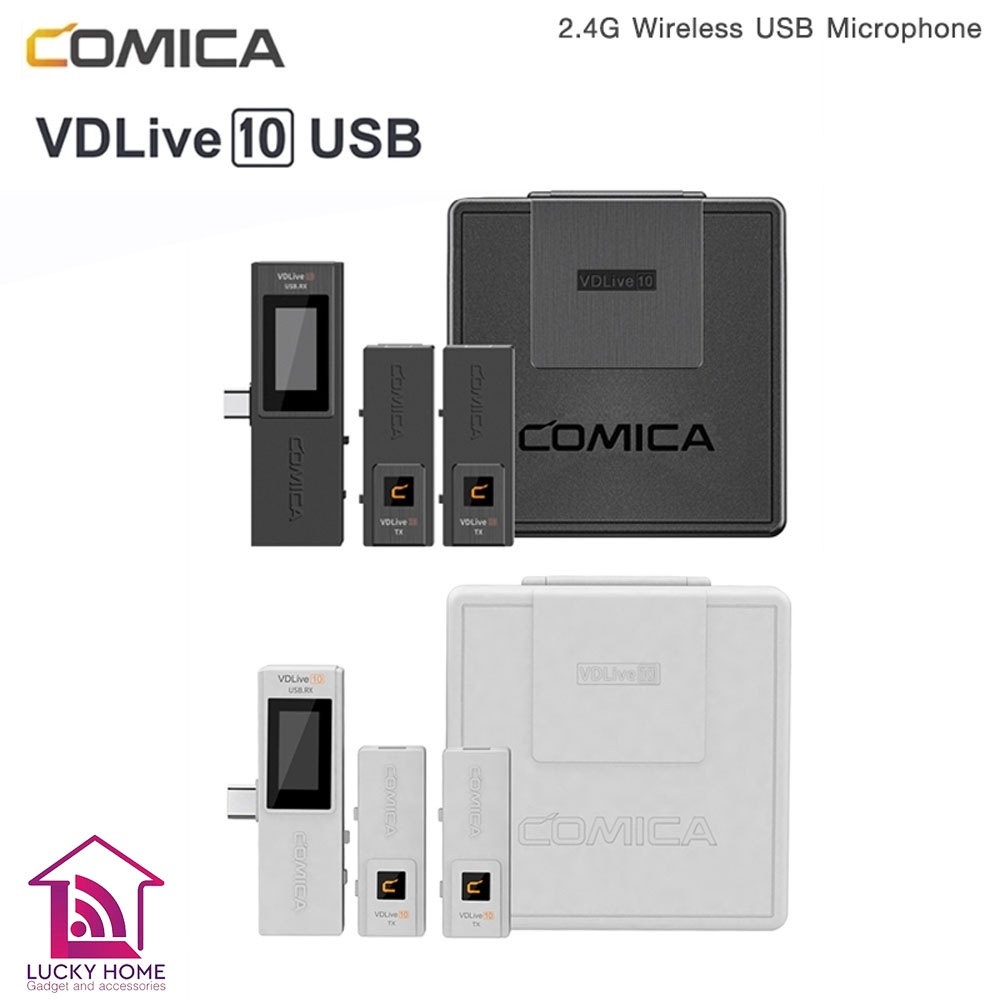 COMICA VDLive10 2.4G Wireless Lavalier Microphone 2 Transmitters & 1 Receiver - 2.4G Wireless ไมค์ไร