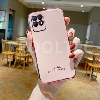 เคส Realme Narzo 50 แบบใหม่ ป้องกันเลนส์ 6D ชุบ ซิลิโคนนิ่ม เคสโทรศัพท์