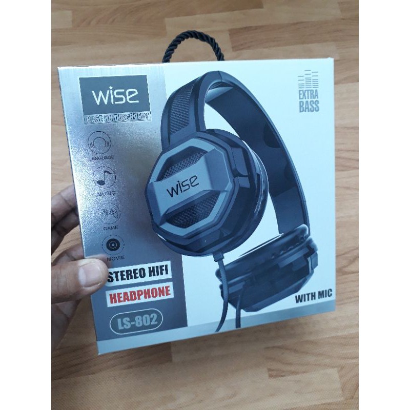 หูฟัง แบบครอบ  Wise LS-802 เบสกระหึ่ม