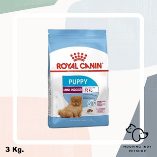 Royal Canin 3 kg. Mini Indoor Puppy อาหารลูกสุนัขโตพันธุ์เล็กที่เลี้ยงในบ้าน