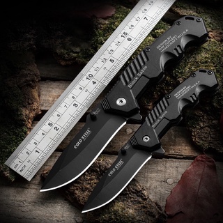 มีดพับ Cold Steel Black Sable ใบมีด 6.8/8.6 cm สแตนเลส มีดเดินป่า มีดแคมป์ปิ้ง มีดป้องกันตัว