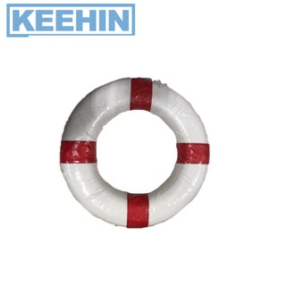 ห่วงโฟมชูชีพ 24" สีขาว/สีแดง Lifebuoy ring 24 "in White / red