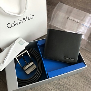 👍🏻 Calvin Klein Jeans Leather Belt &amp; Wallet Set🍭