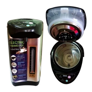 SKG กระติกน้ําร้อนไฟฟ้า กาน้ำร้อน 5.8 ลิตร 750W รุ่น SK-38S สแตนเลส มีปุ่มกดน้ำอัตโนมัติ รับประกัน1ปี