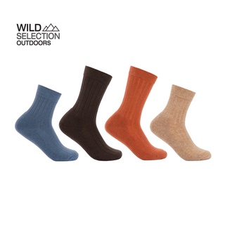 ถุงเท้า ถุงเท้าผ้าวูล Naturehike  (ราคา/2คู่) thin wool right angle socks 2 pairs NH21WZ002