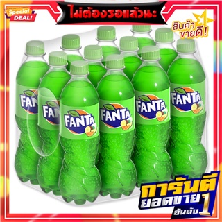 แฟนต้า น้ำอัดลม กลิ่นฟรุตพันช์ 330 มล. แพ็ค 12 ขวด Fanta Soft Drink Fruit Punch 330 ml x 12 Bottles