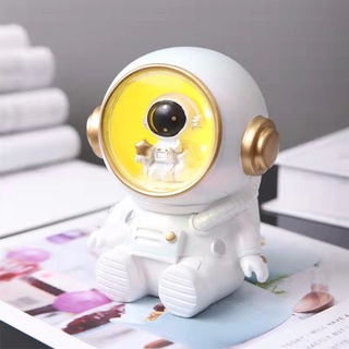 ไทป์ Fพร้อมส่ง Spaceman Night Light ของตกแต่งห้องนอน โคมไฟนักบินอวกาศ Cosmic Creative Gift