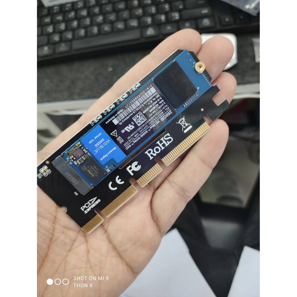 WD BLUE SN550 250GB SSD NVMe M.2 WDS250G2B0C-NVME รับประกัน เกือบ 5 ปี ถึง 03.08.2025
