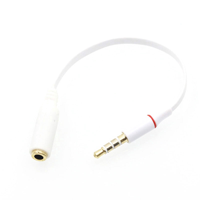 สายเคเบิ้ลอะแดปเตอร์หูฟังเชื่อมต่อ omtp to ctia 3 . 5 มม. สําหรับโทรศัพท์ mp 4 mp 3 - รูปที่ 3