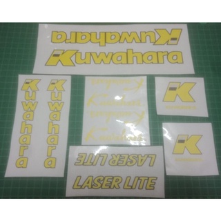 สติกเกอร์ใส พิมพ์ลาย BMX Kuwahara Laser Lite สําหรับตกแต่ง