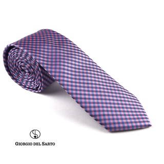 Giorgio Del Sarto Necktie Pink with Fabric Texture เนคไทสีชมพูมีเท็กเจอร์