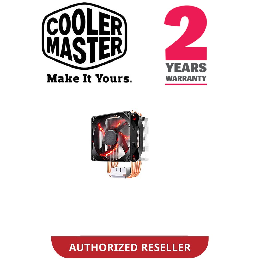 COOLER MASTER H410R HYPER RED LED CPU COOLER (RR-H410-20PK-R1)