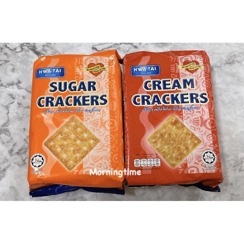 HWA TAI ขนมปัง sugar CRACKERS CREAM CRACKERS 180g