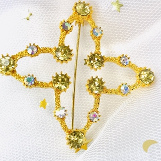 vintage jewelry เข็มกลัดเกาหลี เข็มกลัดแฟชั่น เข็มกลัด Rhinestone เข็มกลัดทอง เข็มกลัดเงิน LKF6