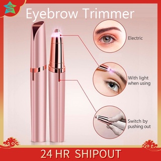 Electric Eyebrow Trimmer Pen USB Rechargeable Remover Razor Travel-Friendly Eyebrow Shaver Painless