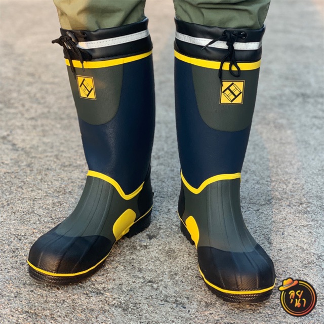 Safety Boots/รองเท้าบูทเซฟตี้หัวเหล็กและพื้นเหล็ก งานสวย คุณภาพดี วัสดุหนาทนทาน รองเท้าบูทเซฟตี้กันกระแทก รองเท้าบูทเซฟต