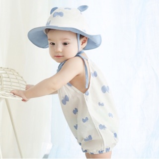 Babygaga บอดี้สูท บอดี้สูทเด็ก ชุดเด็ก + หมวก Baby Romper Bodysuit + Hat