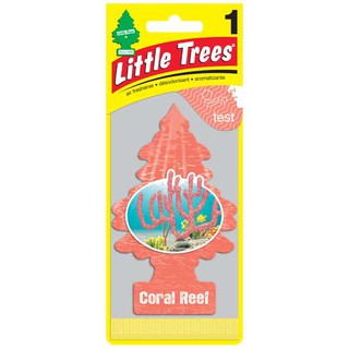 Little Trees แผ่นน้ำหอมรูปต้นไม้กลิ่น Coral Reef เซท 3 ชิ้น