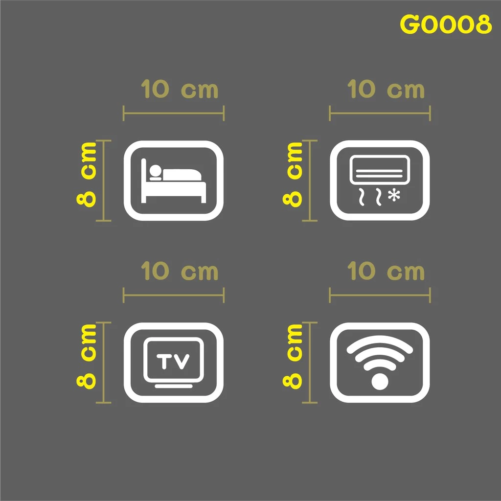 สติ๊กเกอร์ติดกระจก icon ร้านกาแฟ G0008 ขนาด 10x8 ซม. 4 แบบ thumbnail 6