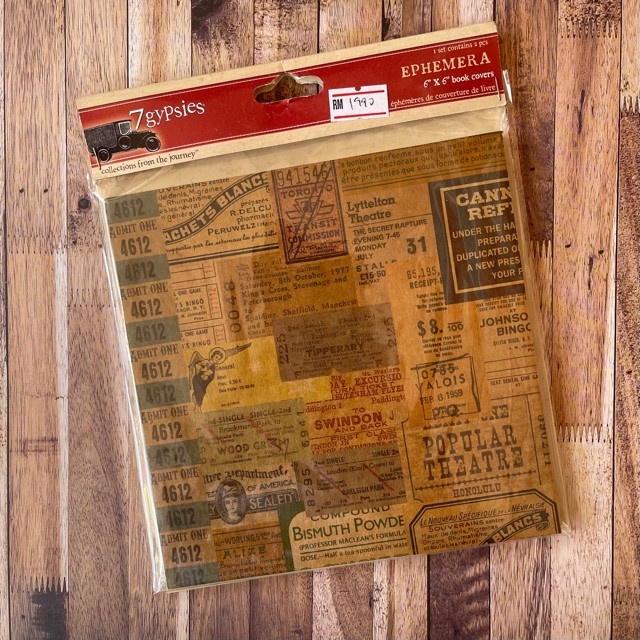 7Gypsies Ephemera 6X6 ชุดปกหนังสือ