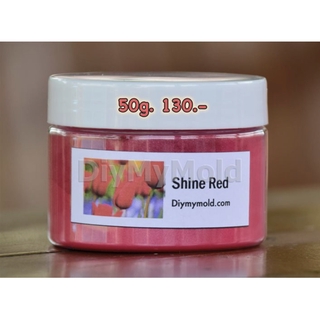 ผงสีไมก้า Mica ทำสบู่เครื่องสำอาง Shine Red