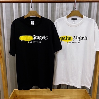 เสื้อยืดแขนสั้น Palm Angels สเปรย์เหลือง