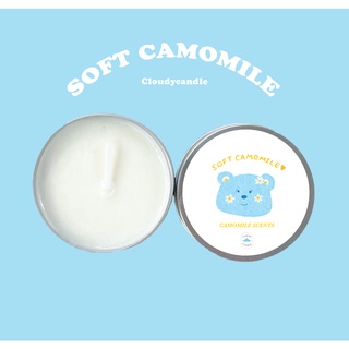 เทียนหอม Candle กลิ่นSoft camomile Soy wax 100 % เเฮนด์เมด มี 2 ขนาด 30 กรัม / 50กรัม