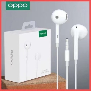 หูฟัง OPPO Original หูฟัง In-ear Headphone มีไมค์คุยสายสนทนาได้ เสียงชัดเจน ใช้ได้กับเกือบทุกยี่ห้อ รุ่นMH133