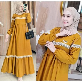 Viola Dress Material BABYDOLL FULL MIX ลูกไม้มุก เกมกระป๋อง (ไม่รวม HIJAB) ใหม่ล่าสุด ผู้หญิง เกมส์ โมเดิร์น ชุดเดรส ผู้หญิง แฟชั่น มุสลิม