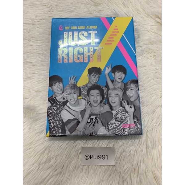 [[พร้อมส่ง]] อัลบั้มไม่แกะซีล อัลบั้มGot7 อัลบั้มJustRight