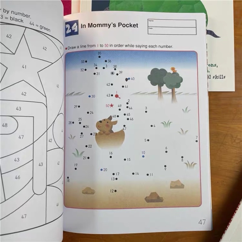 Kumon Workbooks Educational Children’s English Enlightenment แบบฝึกหัดเสริม￼ทักษะคุมอง ระดับอนุบาล สำหรับเด็กวัย 2-8 ปี ราคา ถูกที่สุด ดีลบีเคเค แกลเลอรีภาพที่ 5
