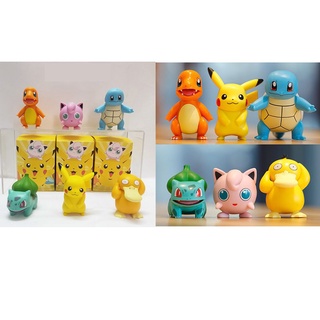 ชุดฟิกเกอร์ Pokemon Pikachu สีสันสดใส สําหรับแฟนคลับ