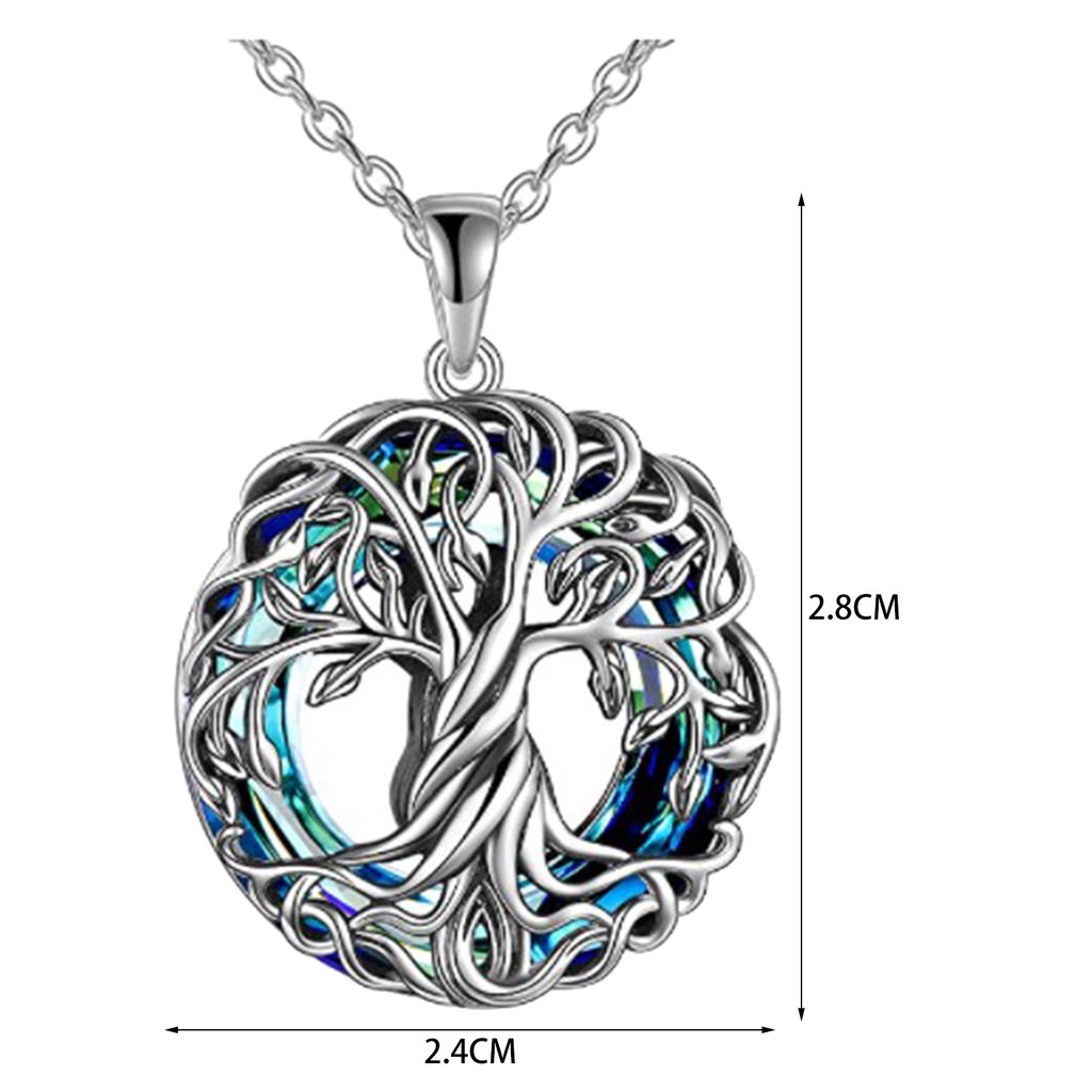 Cremation Jewelry Tree Of Life Urn Necklace Keepsake Ashes Hair Memorial Locket With Circle