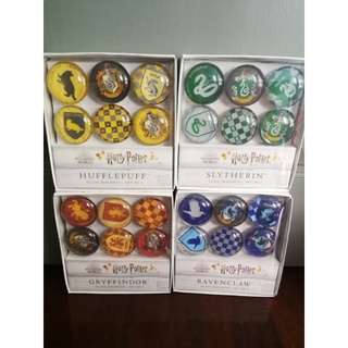 harry potter : glass magnets set of 6 แฮร์รี่พอตเตอร์ *packaging มีตำหนิ*