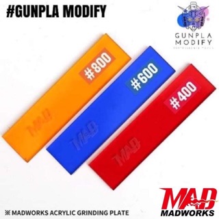 MADWORKS แผ่นอะคริลิคจับกระดาษทราย Grinding Plate 20x80 mm 3แผ่น