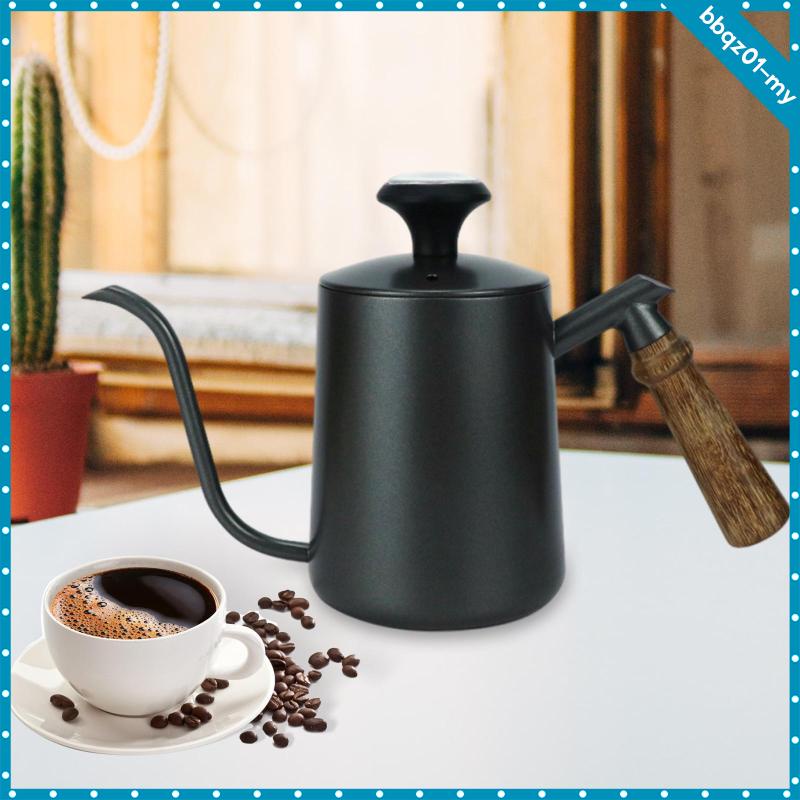 [bbqzefMY] Stainless Steel Pour Over Coffee Pot, Tea Kettles Drip Brew Kettle Stovetop Teapot