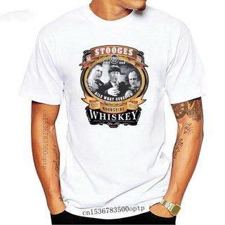 [100% Cotton] ใหม่ เสื้อยืดลําลอง แขนสั้น พิมพ์ลาย Three Stooges Larry Moe &amp; Curly Moonshine แฟชั่นฤดูร้อน สําหรับสตรี 2
