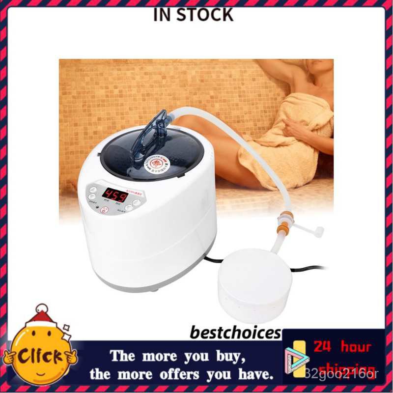 2L Home Steam Sauna Spa Steamer Machine Full Body Slim Weight Loss